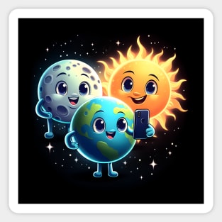Celestial Selfie: Eclipse Edition Sticker